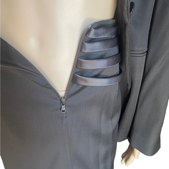 Emporio Armani brawn suit jacket/skirt size 6/8 - Picture 8 of 15